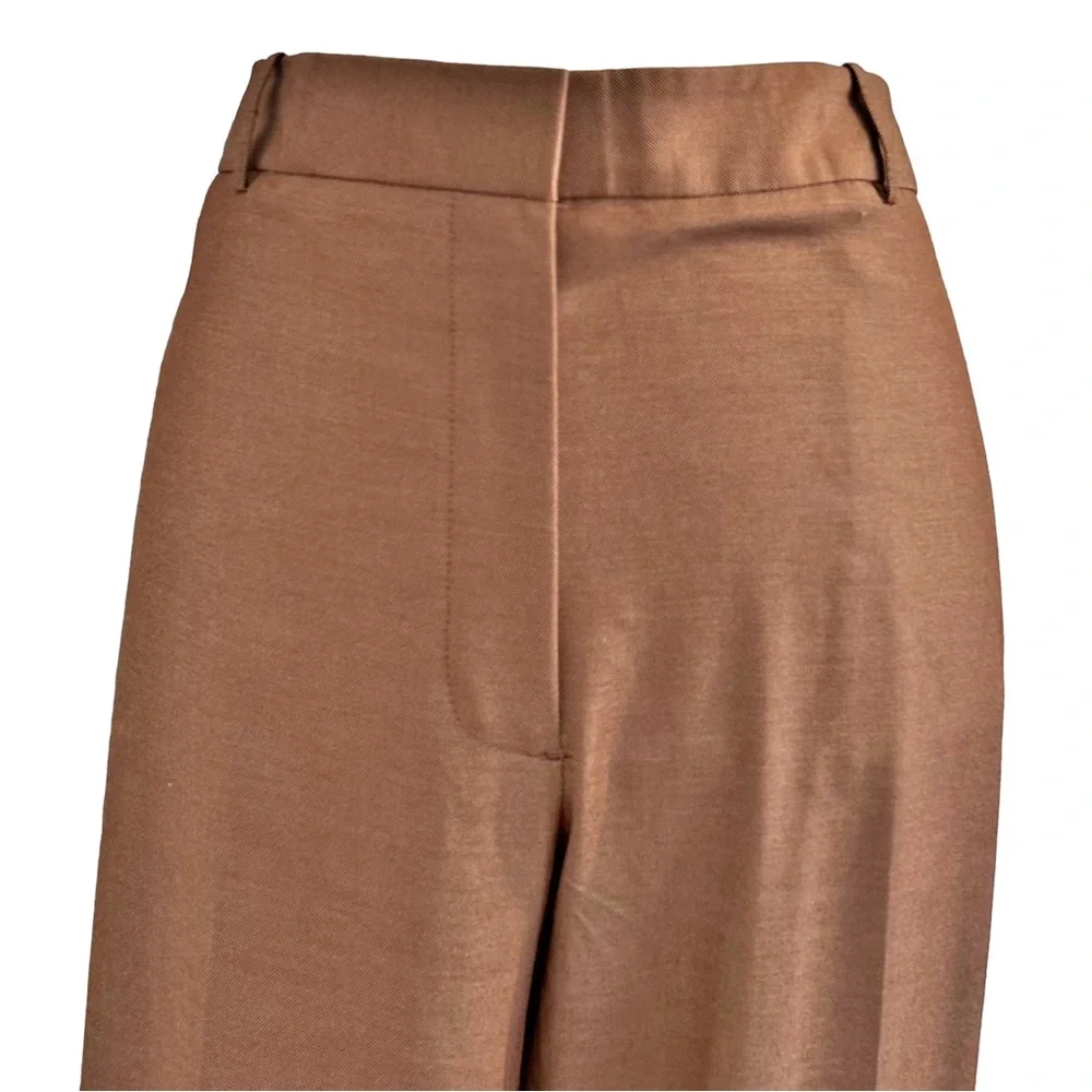 NEW DKNY Paint The Town Red Wide Leg Dress Pants Women’s SZ 16 in Toast - Picture 2 of 9